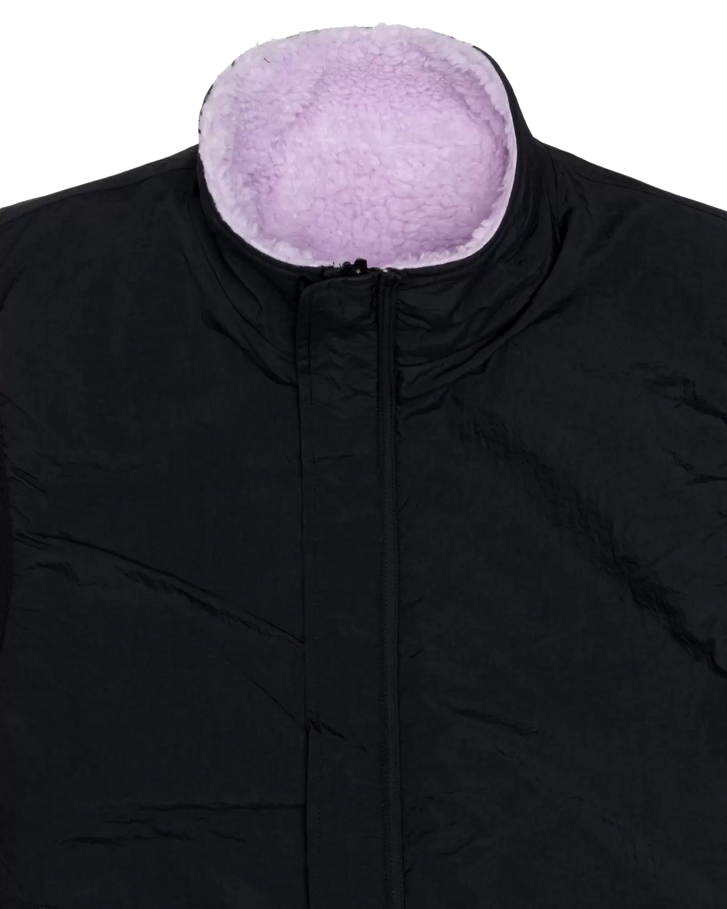 Stussy Sherpa Reversible Vest - Lavender