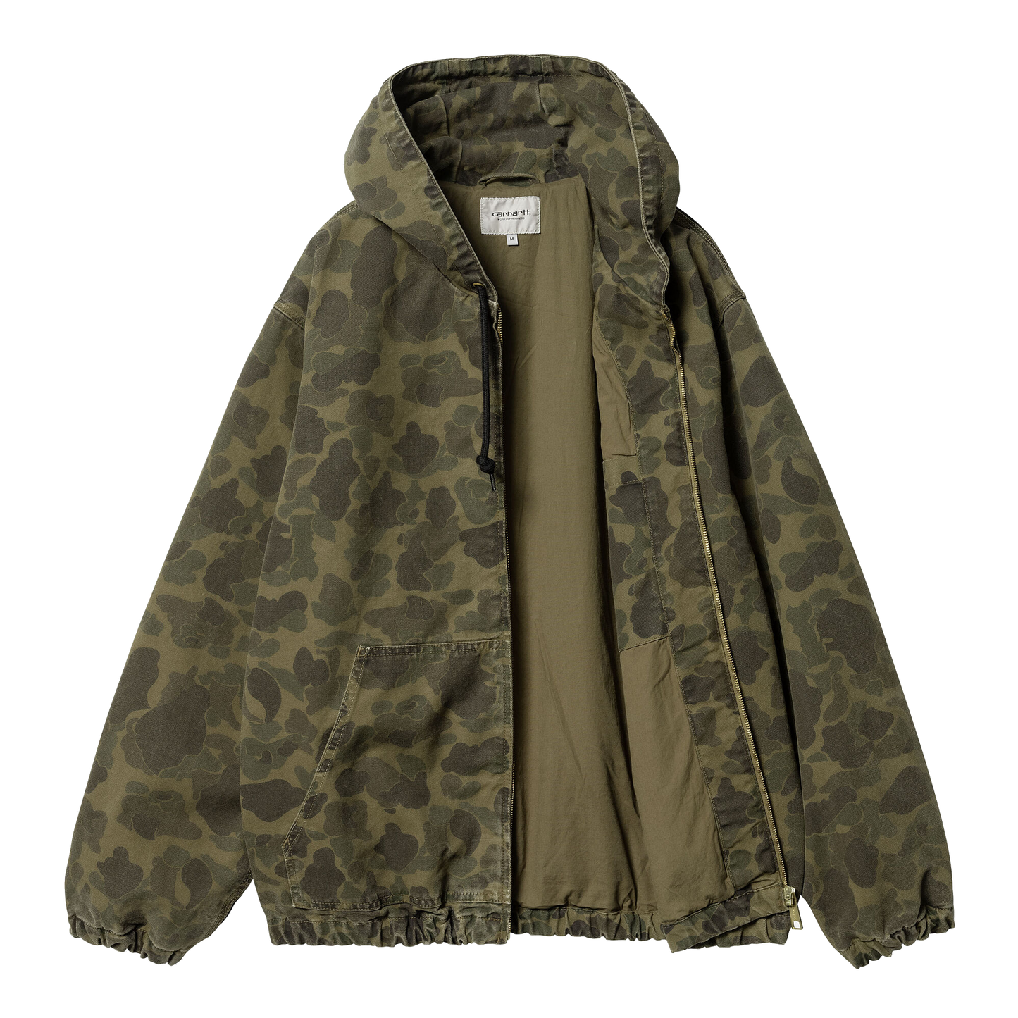 Carhartt WIP Duck Camo Active Jacket - Green/Office Green Garment Dyed