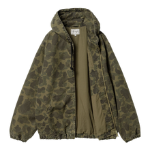 Load image into Gallery viewer, Carhartt WIP Duck Camo Active Jacket - Green/Office Green Garment Dyed