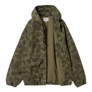 Carhartt WIP Duck Camo Active Jacket - Green/Office Green Garment Dyed