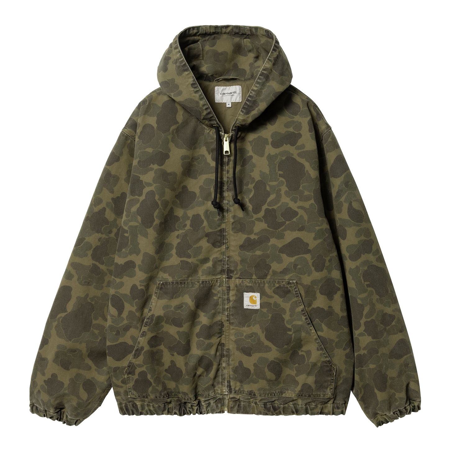 Carhartt WIP Duck Camo Active Jacket - Green/Office Green Garment Dyed