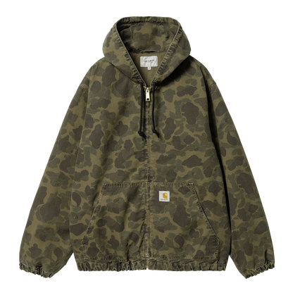 Carhartt WIP Duck Camo Active Jacket - Green/Office Green Garment Dyed