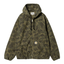 Load image into Gallery viewer, Carhartt WIP Duck Camo Active Jacket - Green/Office Green Garment Dyed