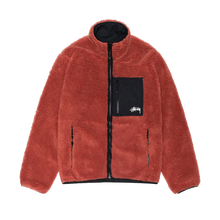 Load image into Gallery viewer, Stussy Sherpa Reversible Jacket - Terracotta