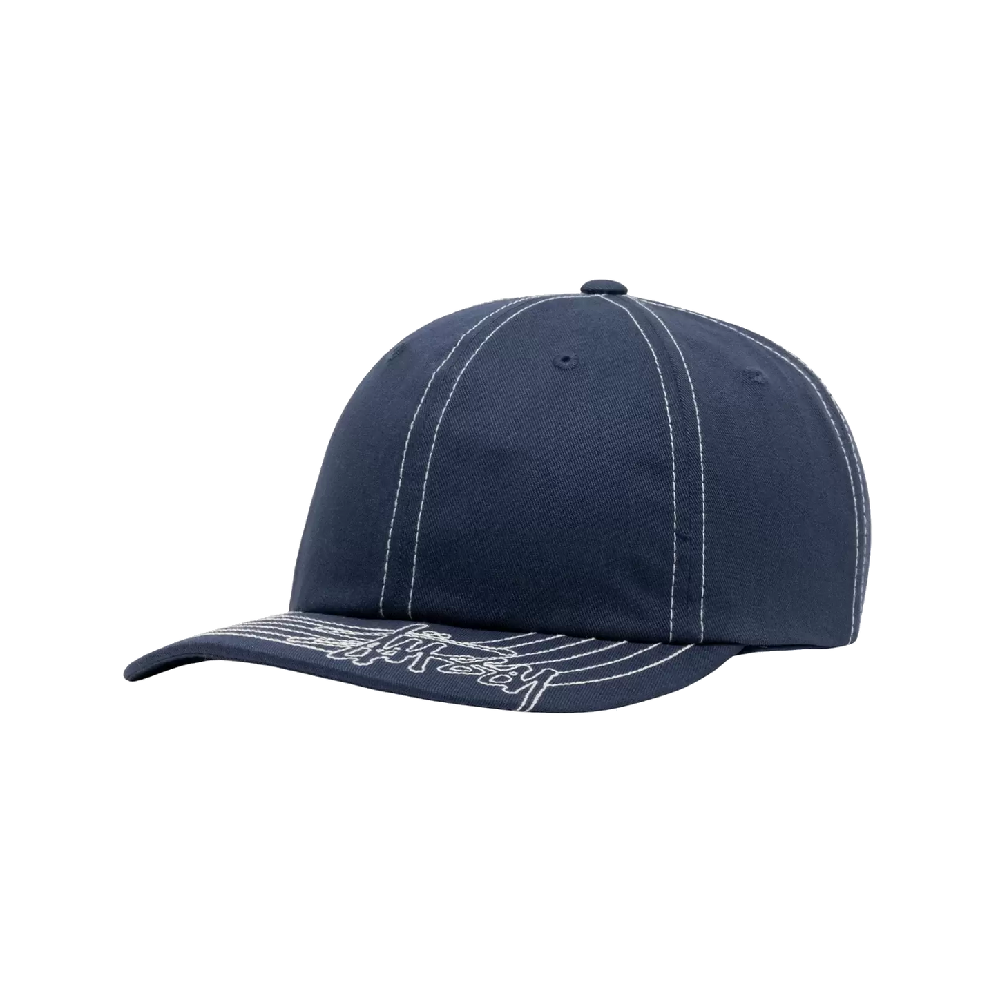 Stussy Basic Visor Stitch Low Pro Cap - Navy