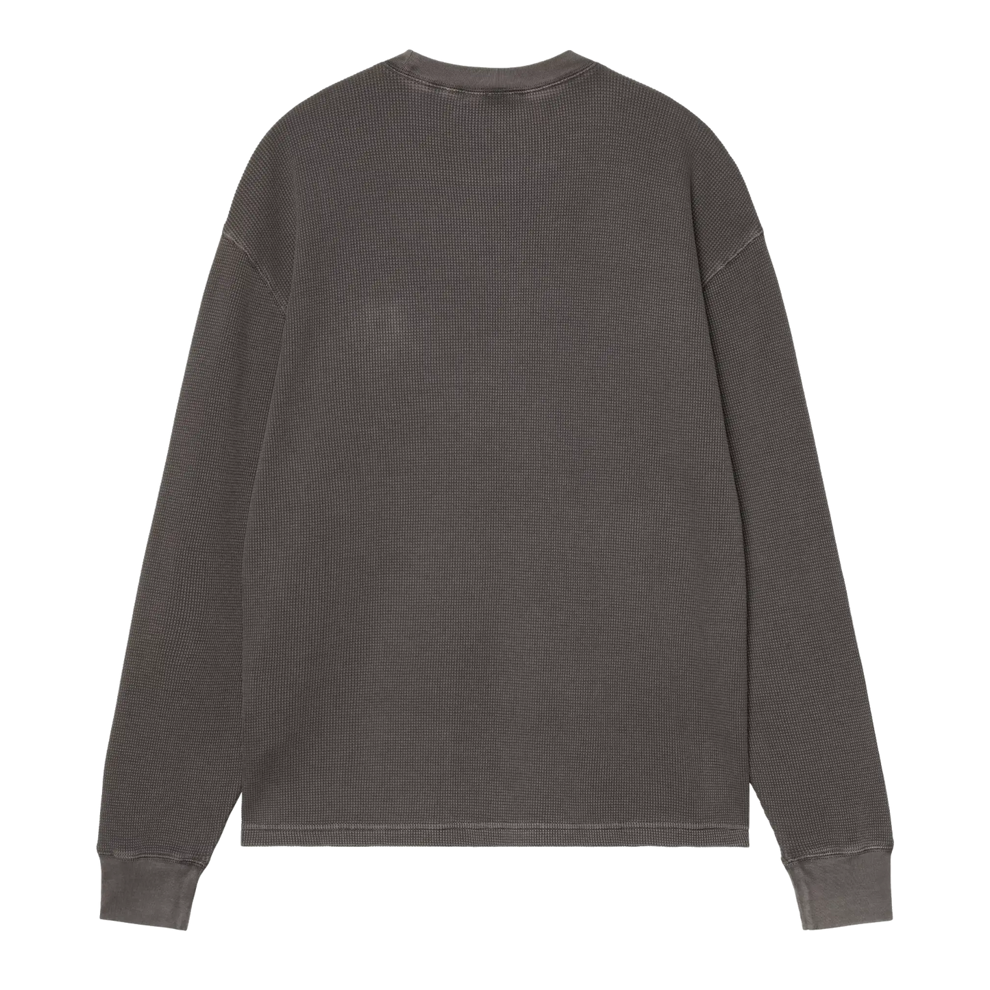 Carhartt WIP Vista Waffle Longsleeve - Black Garment Dyed