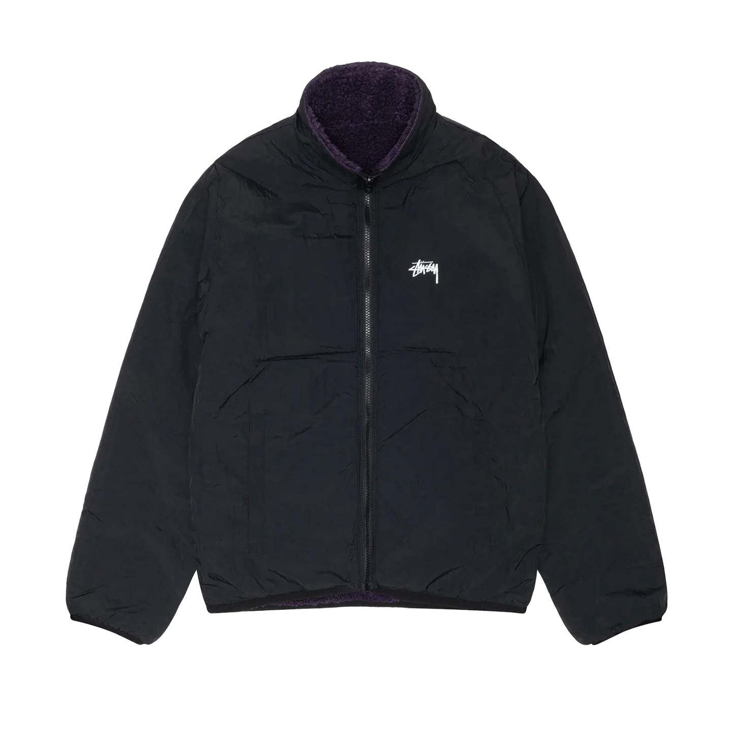 Stussy Sherpa Reversible Jacket - Purple