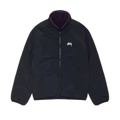 Stussy Sherpa Reversible Jacket - Purple