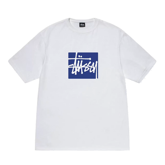 Stussy Stock Box Tee - White