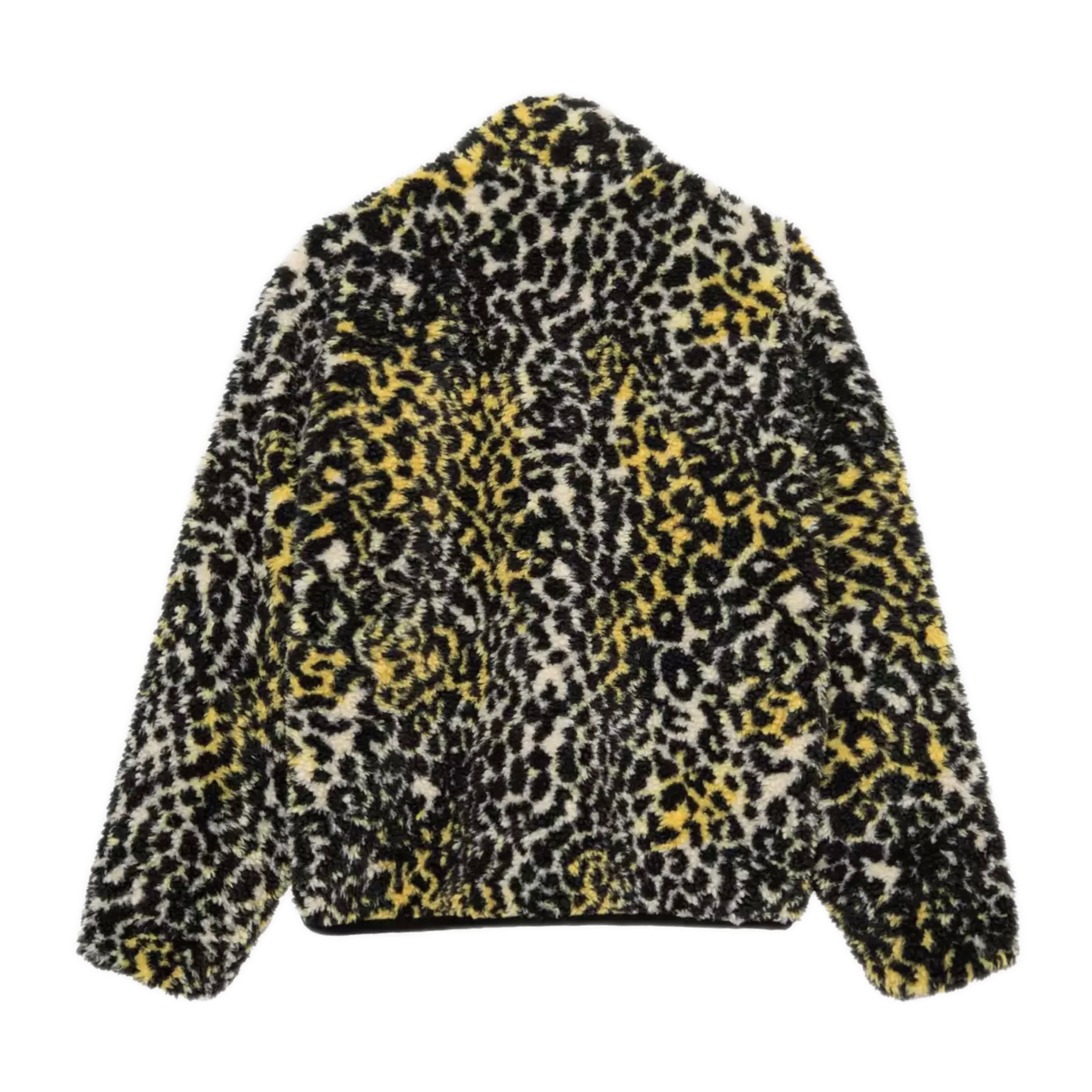 Stussy Sherpa Reversible Jacket - Yellow Leopard