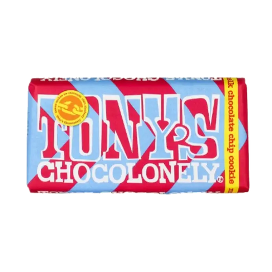 Tony's Chocolonely Chocolate Chip Cookie Milk Chocolate Bar