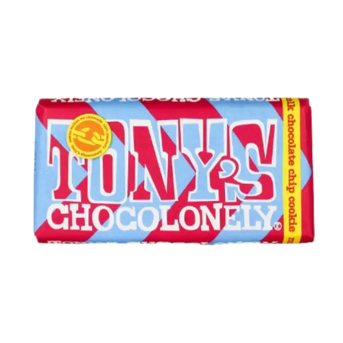 Tony's Chocolonely Chocolate Chip Cookie Milk Chocolate Bar