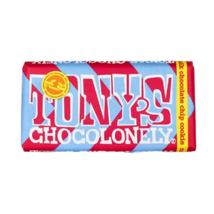 Tony's Chocolonely Chocolate Chip Cookie Milk Chocolate Bar