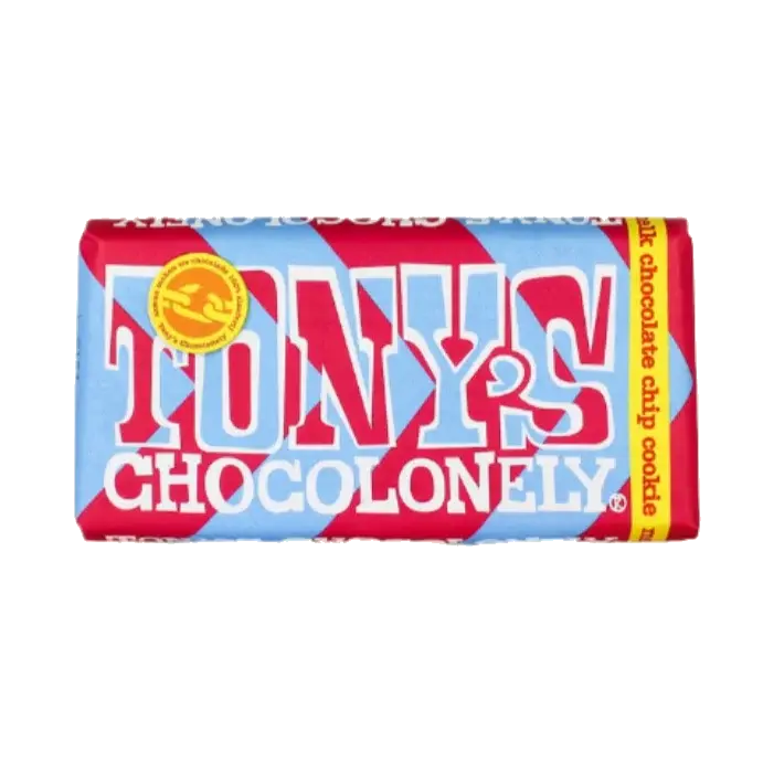 Tony's Chocolonely Chocolate Chip Cookie Milk Chocolate Bar