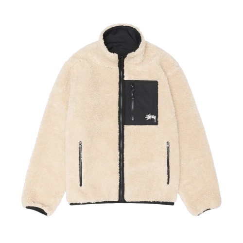 Stussy Sherpa Reversible Jacket - Beige