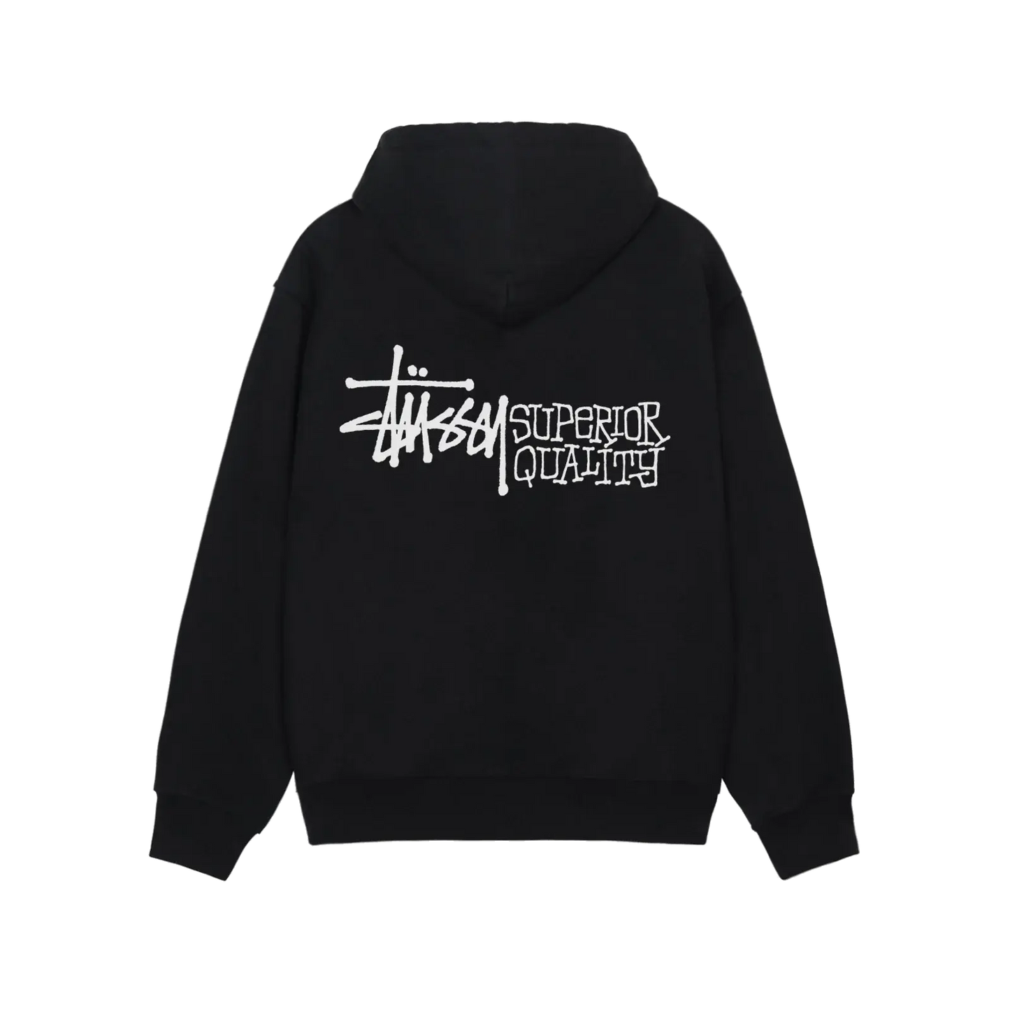 Stussy Superior Quality Zip Hoodie - Black