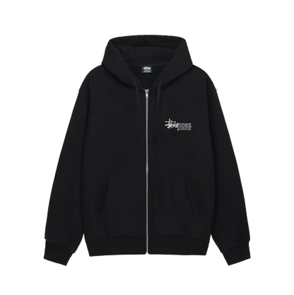 Stussy Superior Quality Zip Hoodie - Black