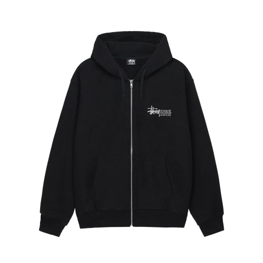 Stussy Superior Quality Zip Hoodie - Black