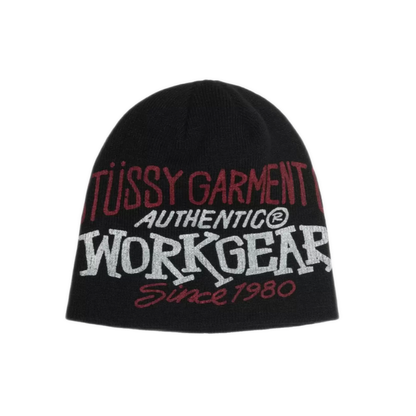 Stussy Workgear Print Skullcap Beanie - Black