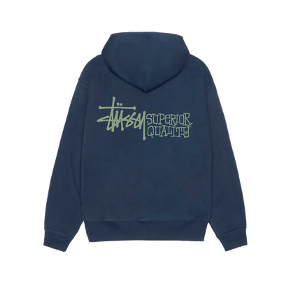 Stussy Superior Quality Zip Hoodie - Navy