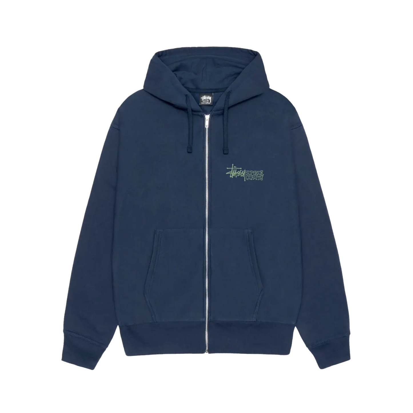 Stussy Superior Quality Zip Hoodie - Navy