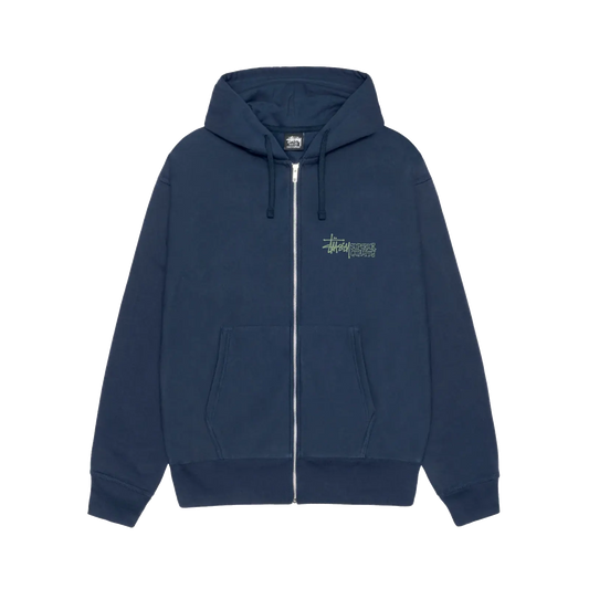 Stussy Superior Quality Zip Hoodie - Navy