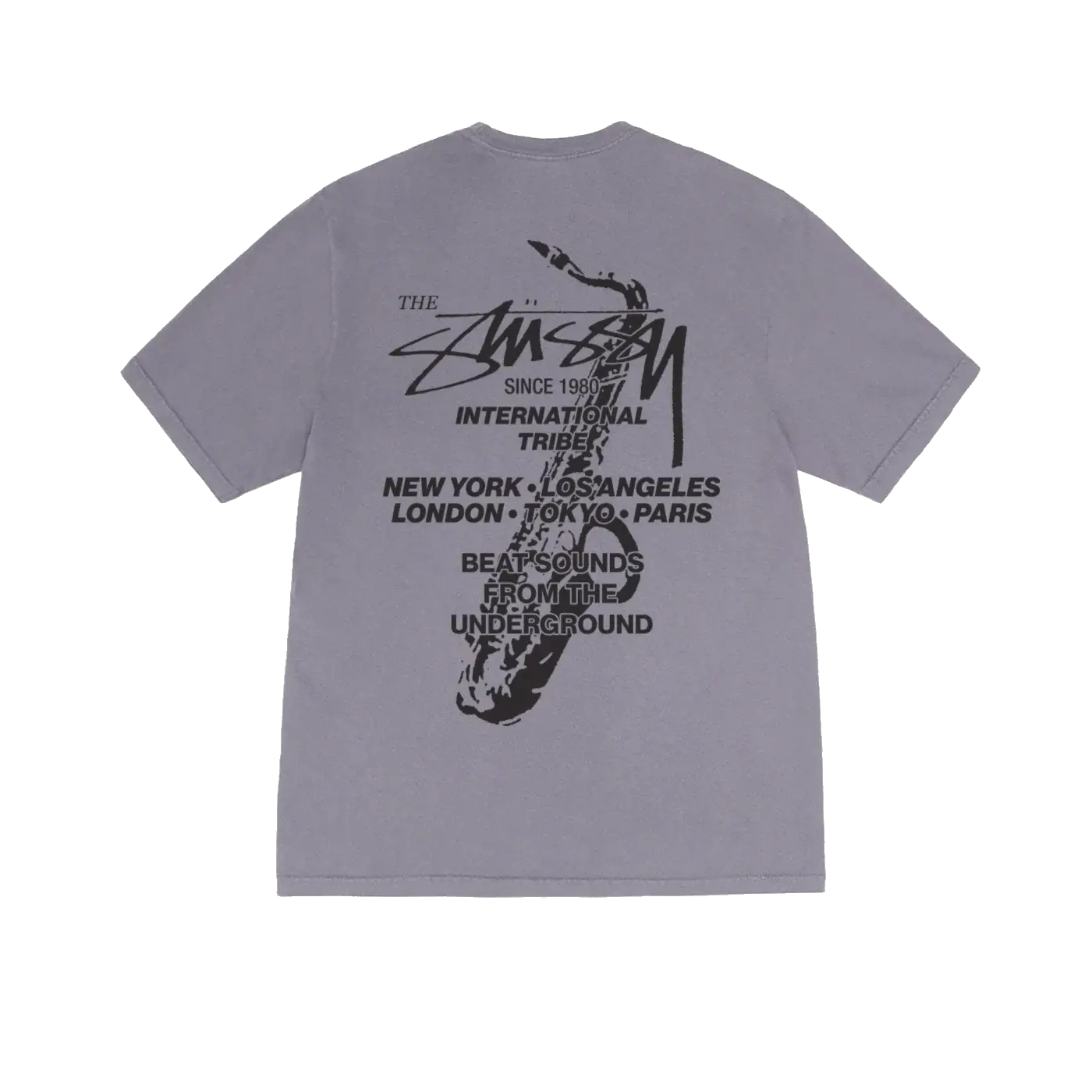 Stussy Beat Sounds Pigment Dyed Tee - Shark