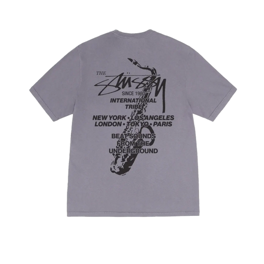 Stussy Beat Sounds Pigment Dyed Tee - Shark