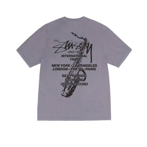 Stussy Beat Sounds Pigment Dyed Tee - Shark