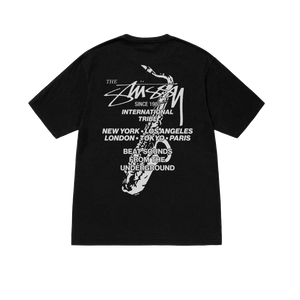 Stussy Beat Sounds Pigment Dyed Tee - Black