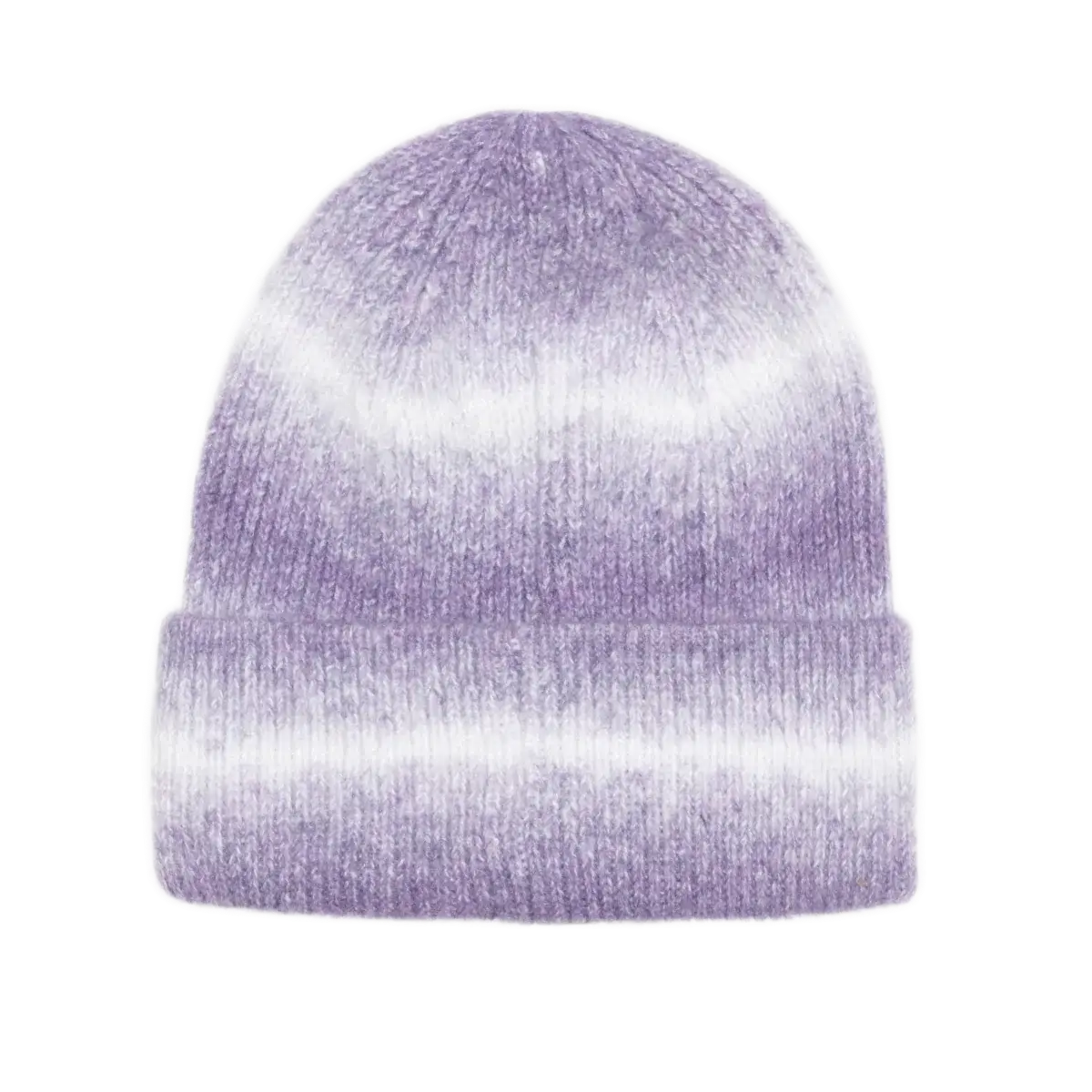 Stussy Basic Cuff Striped Beanie - Purple