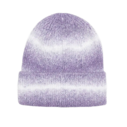 Stussy Basic Cuff Striped Beanie - Purple