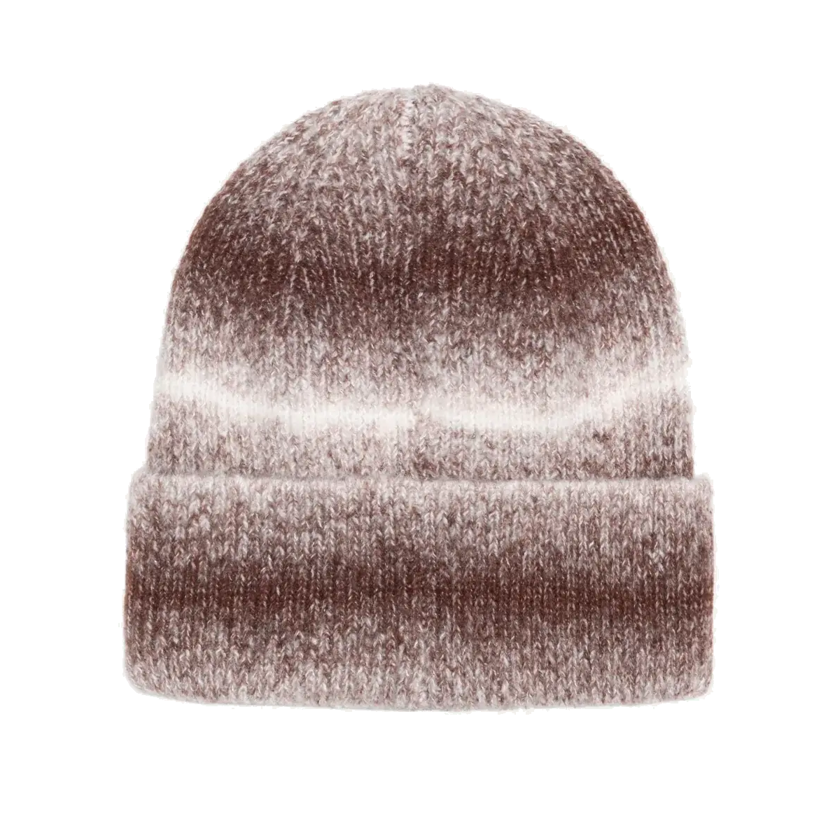 Stussy Basic Cuff Striped Beanie - Brown