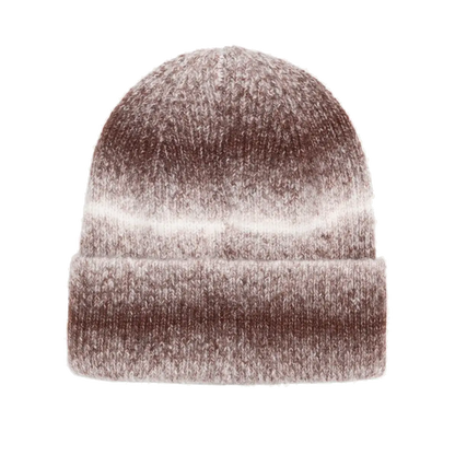 Stussy Basic Cuff Striped Beanie - Brown