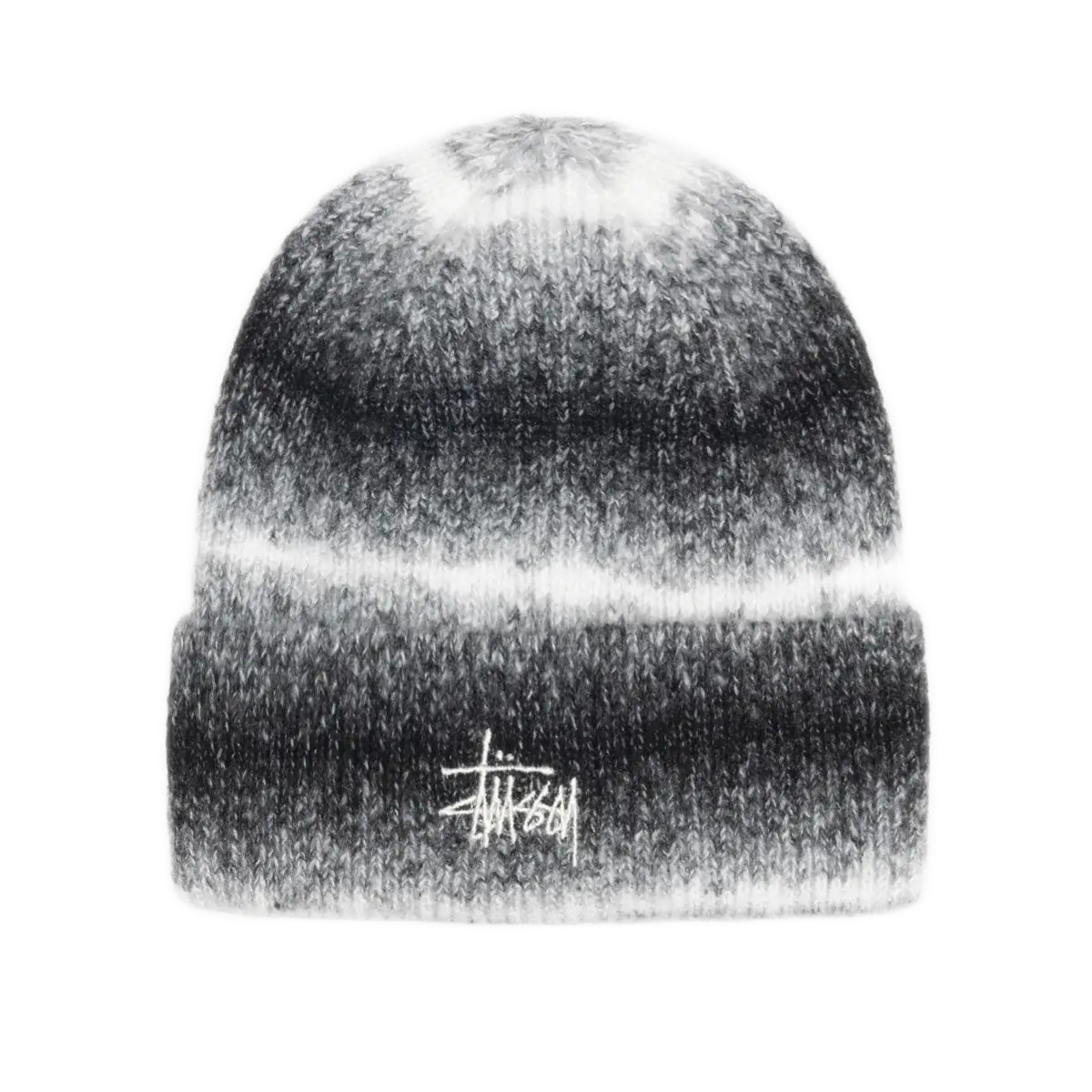 Stussy Basic Cuff Striped Beanie - Black