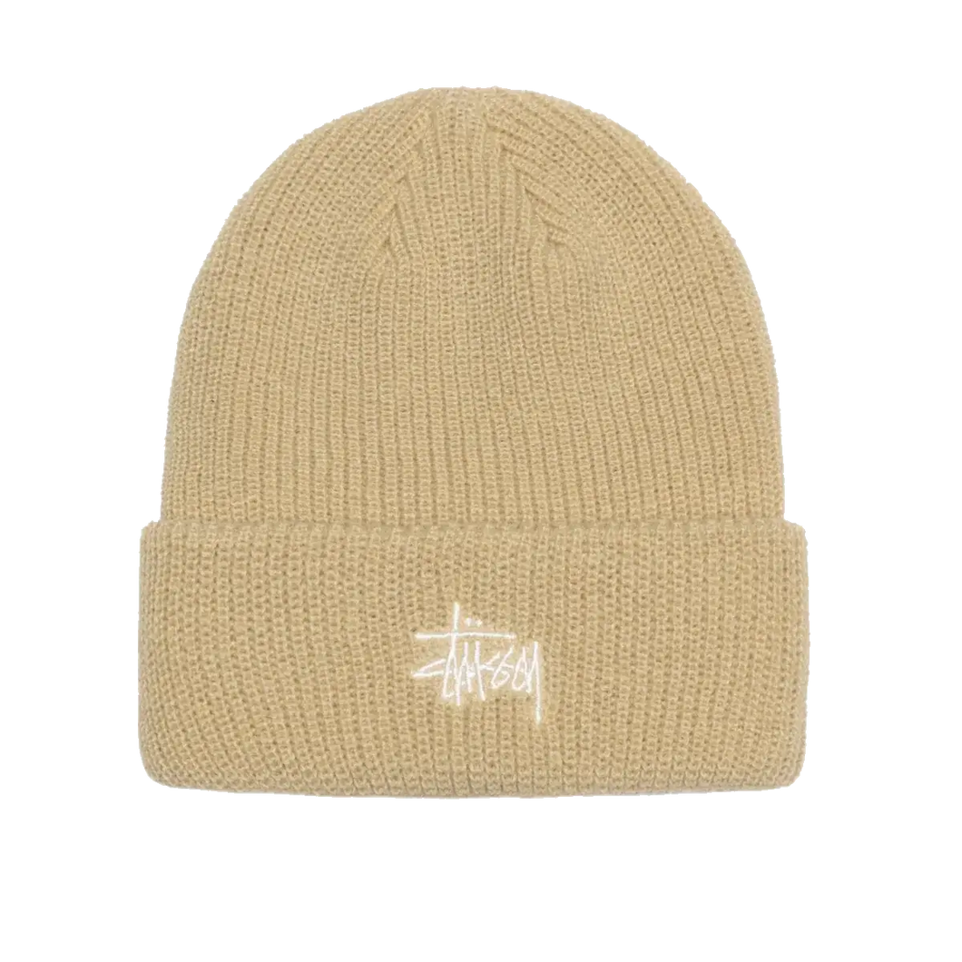 Stussy Basic Cuff Beanie - Beach Sand