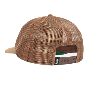 Stussy Mid-Depth Big Stock Mesh Snapback - Brown