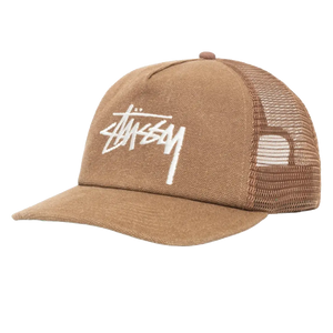 Stussy Mid-Depth Big Stock Mesh Snapback - Brown