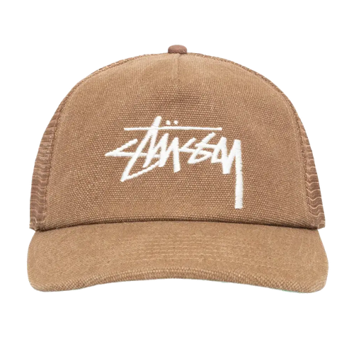 Stussy Mid-Depth Big Stock Mesh Snapback - Brown