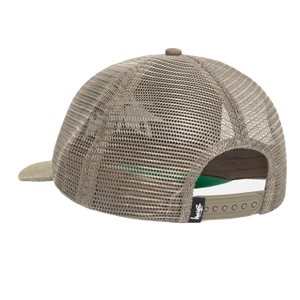 Stussy Mid-Depth Big Stock Mesh Snapback - Army Green