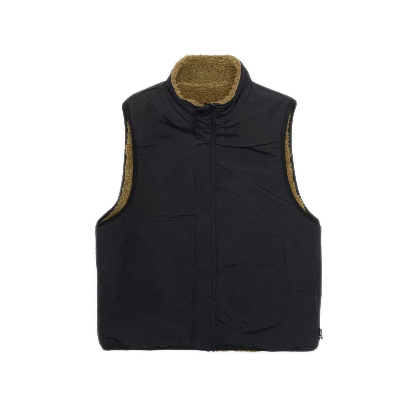 Stussy Sherpa Reversible Vest - Olive