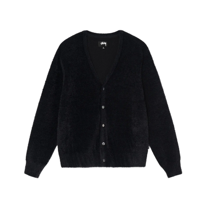 Stussy Shaggy Cardigan - Black