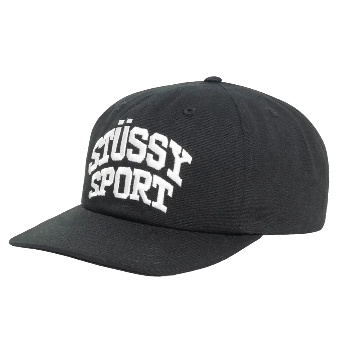 Stussy Mid-Depth Stussy Sport Snapback - Black