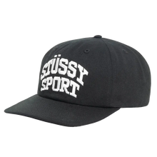 Load image into Gallery viewer, Stussy Mid-Depth Stussy Sport Snapback - Black