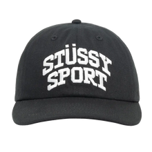 Load image into Gallery viewer, Stussy Mid-Depth Stussy Sport Snapback - Black