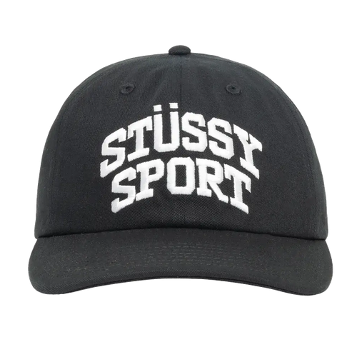 Stussy Mid-Depth Stussy Sport Snapback - Black