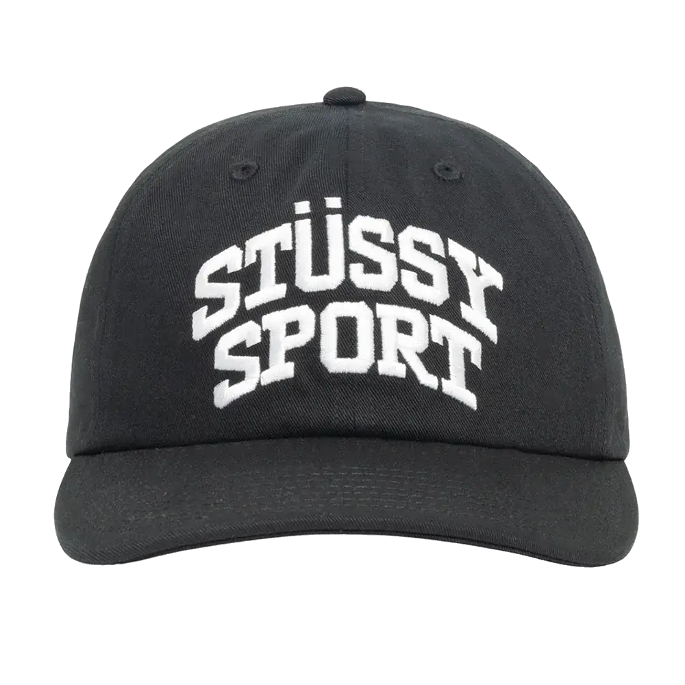 Stussy Mid-Depth Stussy Sport Snapback - Black