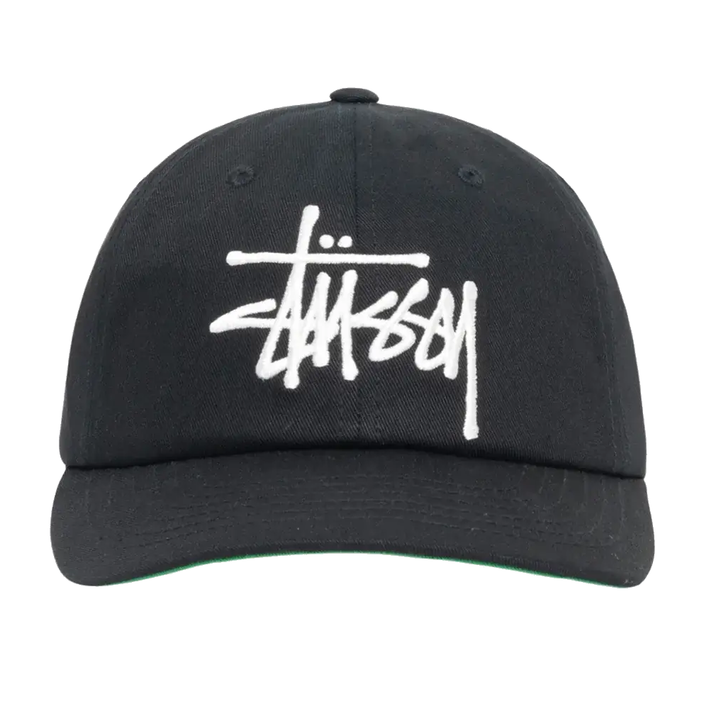 Stussy Low Profile Big Basic Snapback - Shadow Black