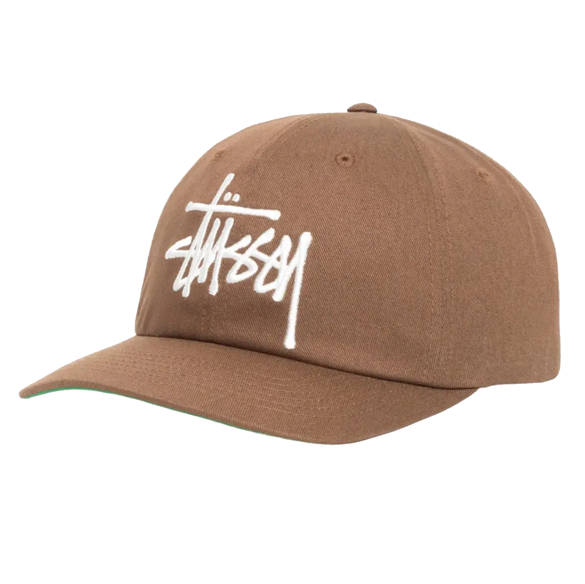 Stussy Low Profile Big Basic Snapback - Cocoa