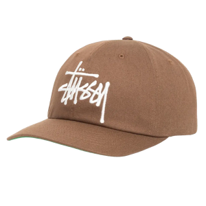 Stussy Low Profile Big Basic Snapback - Cocoa